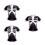 3Pièces Maillots Course Noir Respirant Usage 7