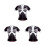 3Pièces Maillots Course Noir Respirant Usage 8