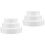 6Pièces Gâteaux Factices En Mousse Blanches Réutilisables Pour Fêtes 5