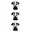3Pièces Maillots Course Noir Respirant Usage 9
