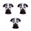 3Pièces Maillots Course Noir Respirant Usage 10
