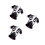 3Pièces Maillots Course Noir Respirant Usage 11