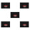 5Pièces Coussin Antidérapant Noir Silicone Rangement Outils 11