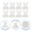 20Pièces Clips De Gestion De Câbles Tpr Blanc Design Lapin 10
