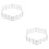 100Pièces Miniature Blanche PP Décor Ferme Simulé 7