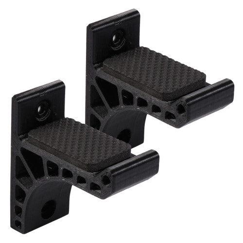 2Paires Support D'arc Noir Adhésif Pour Stockage Durable 1