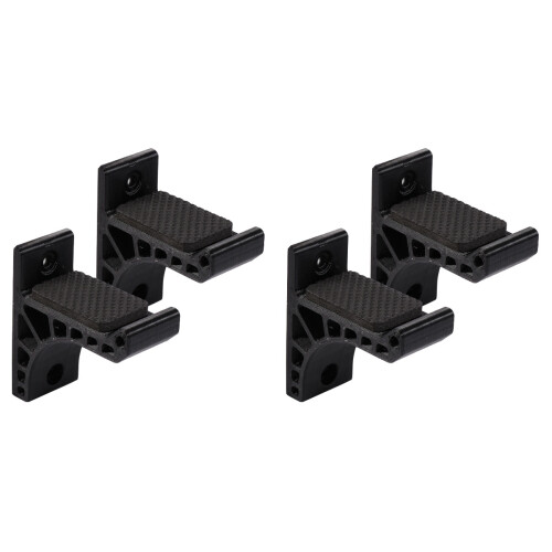 2Paires Support D'arc Noir Adhésif Pour Stockage Durable 2
