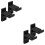 2Paires Support D'arc Noir Adhésif Pour Stockage Durable 5