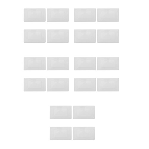 20Pcs White Plastic Ceiling Box Cover Plates Electrical Panel Covers