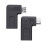 Kit com 2 Adaptadores Micro USB para Tipo C em Ângulo Reto de 90 Graus para Celulares e Tablets Android, compatível com Samsung S7. 7