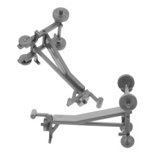 2Stk Mini Workout Deko Kunststoff Fitnessgeräte Grau