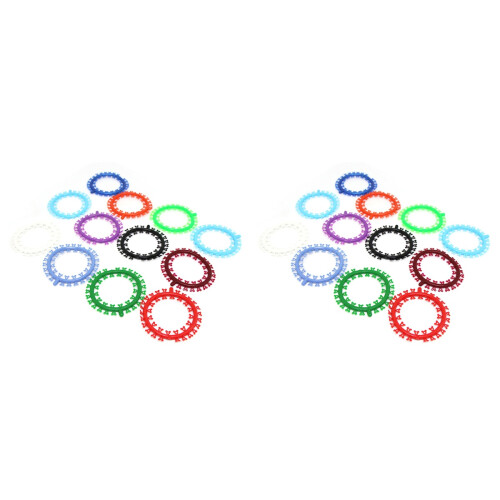 50Pièces Ligatures Dentaires Élastiques Colorées Résistantes 2
