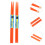 4Paires Baguettes Bois Érable Orange Pour Instruments De Percussion 9