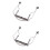 2Pièces Support Harmonica Argenté En Acier Inoxydable Pour 10 Trous 6