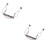 2Pièces Support Harmonica Argenté En Acier Inoxydable Pour 10 Trous 7