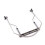 2Pièces Support Harmonica Argenté En Acier Inoxydable Pour 10 Trous 10