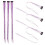 12Pièces Kit Extensions Tinsel Violet Clip Pour Fille 2