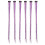 12Pièces Kit Extensions Tinsel Violet Clip Pour Fille 3