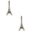 2Pièces Tour Eiffel Métal Souvenir Décoration 5