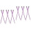 12Pièces Kit Extensions Tinsel Violet Clip Pour Fille 6