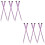 12Pièces Kit Extensions Tinsel Violet Clip Pour Fille 7