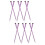 12Pièces Kit Extensions Tinsel Violet Clip Pour Fille 8