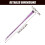 12Pièces Kit Extensions Tinsel Violet Clip Pour Fille 9