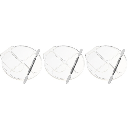 6Ensembles Plateau De Mélange Transparent Et Pro 2