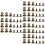 216Pièces Fixations Rivet Pour Artisanat Cuir Sacs Ceintures DIY 6