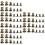 216Pièces Fixations Rivet Pour Artisanat Cuir Sacs Ceintures DIY 7