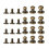 216Pièces Fixations Rivet Pour Artisanat Cuir Sacs Ceintures DIY 9