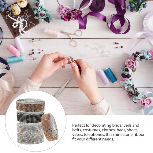 20Rouleaux Ruban Strass Auto-Adhésif Pour Décoration DIY 2