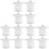 12Pièces Poncho Jetable Transparent Unisexe Durable Et 3