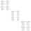 12Pièces Poncho Jetable Transparent Unisexe Durable Et 9