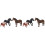 6Pièces Modèles Chevaux Simulés Décorations De Bureau Éducatives 5