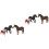 6Pièces Modèles Chevaux Simulés Décorations De Bureau Éducatives 7