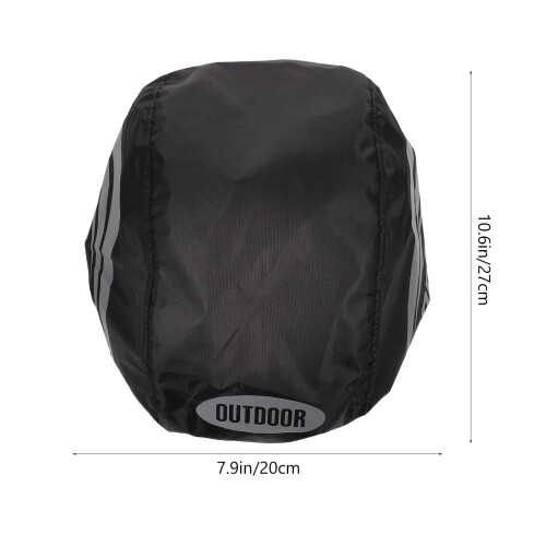 3Pièces Casque Tissu Oxford Noir 1