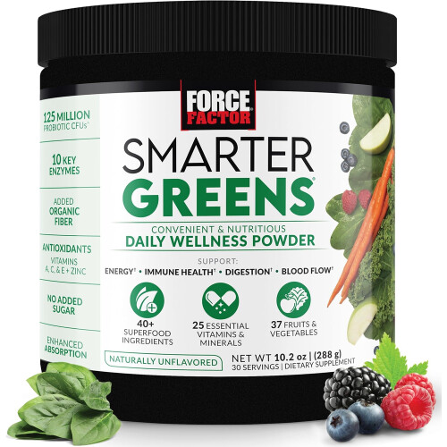 Force Factor Smarter Greens Daily Wellness Powder – 288g