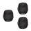 3Pièces Casque Tissu Oxford Noir 7