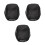 3Pièces Casque Tissu Oxford Noir 9