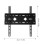 3Pièces Support Mural TV Noir En Fer Pour Usage Domestique Polyvalent 4