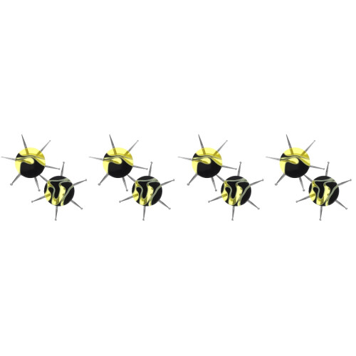 4Pièces Nail Art Dotting Outils Légers Et Durables 1