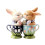 Valentine's Day Teacup Cat Pendant - 1pc 3