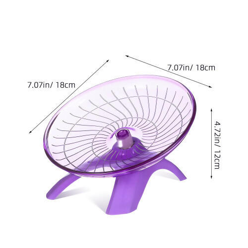 4Pièces Roue Silencieuse Violet En Pour Hamster Rongeurs 2