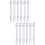24Pièces Fléchettes Alliage Aluminium Argent Qualité Jeu 7