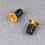 2Paires Bouchons Guidon Or Compatibles 22-24Mm Solides 4
