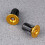 2Paires Bouchons Guidon Or Compatibles 22-24Mm Solides 5