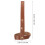 En Cuir PU Marron Pour Café Portable 2