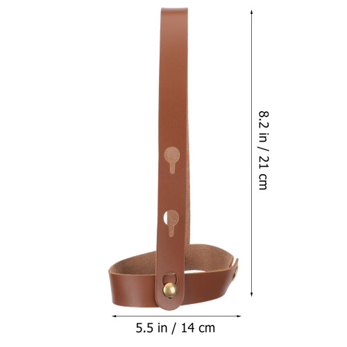 En Cuir PU Marron Pour Café Portable 1