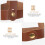En Cuir PU Marron Pour Café Portable 5